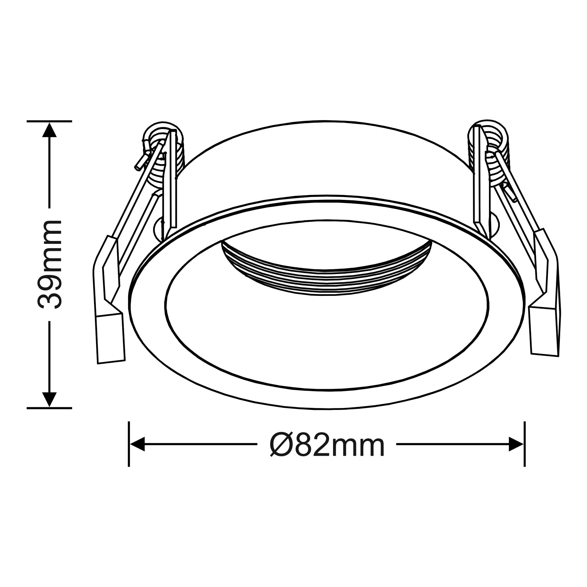 Braz Recessed Ceiling Luminaires Dlux Round Recess Ceiling
